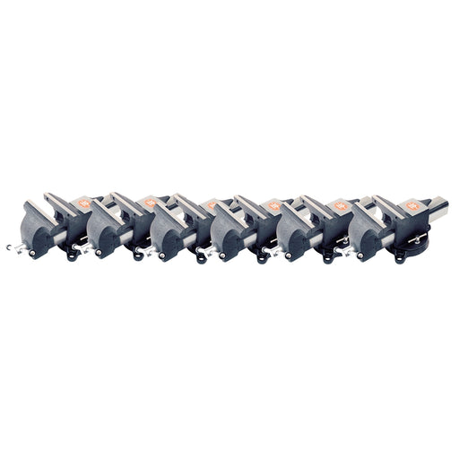 6-Pack of 8 in. Steel Bench Vise with 9 in. Jaw Op