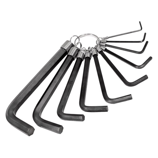 HEX KEY SET 10 PC. SAE 1/16IN.-3/8IN. ON A RING