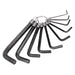 HEX KEY SET 10 PC. SAE 1/16IN.-3/8IN. ON A RING