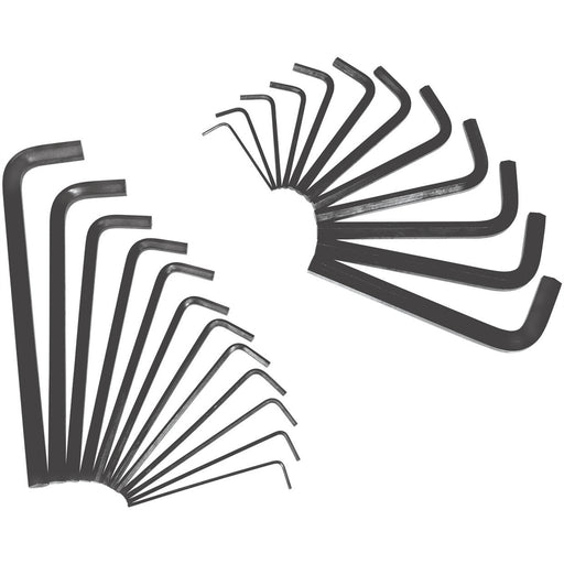 HEX KEY SET 25 PC. SAE & METRIC IN ROLL UP POUCH