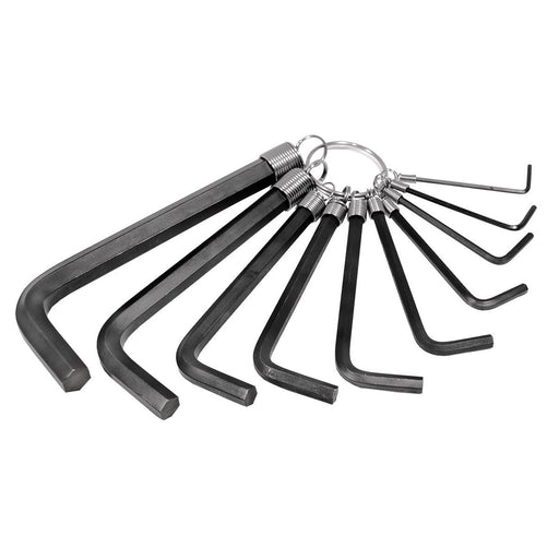 HEX KEY SET 10 PC. METRIC 1.5MM TO 10MM ON A RING