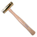 HAMMER BRASS 24OZ, HICKORY HANDLE