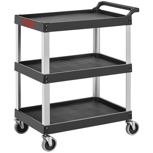 Professional Tool and Work Cart, 3-Shelf Aluminum 