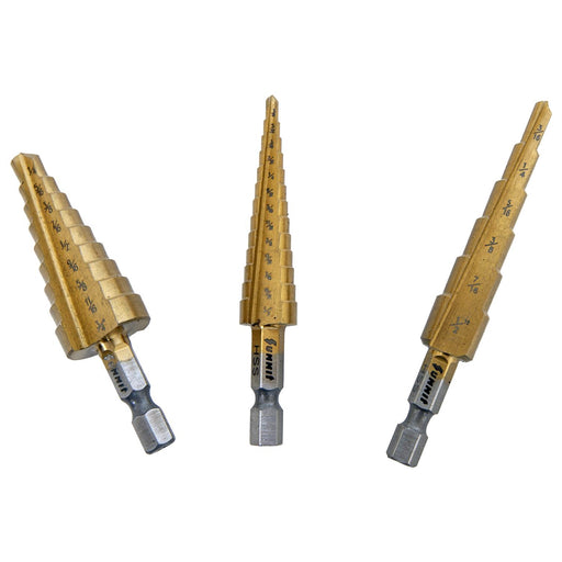 Step Drill Bit 3-Piece Set (Summit)