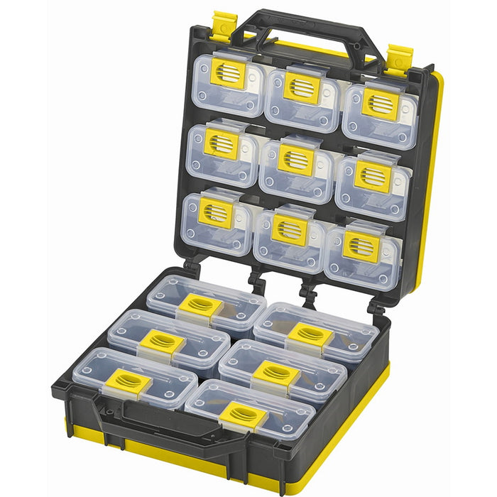 Storage Case 2- Sided 15 bins with Carry Strap