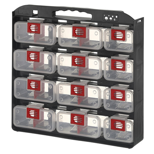 Storage Case 1- Sided 12 bins with Carry Strap