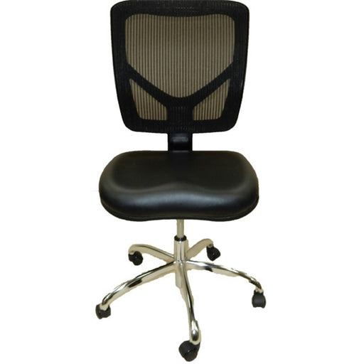 Dental Lab Chair, Mesh Back Black Seat