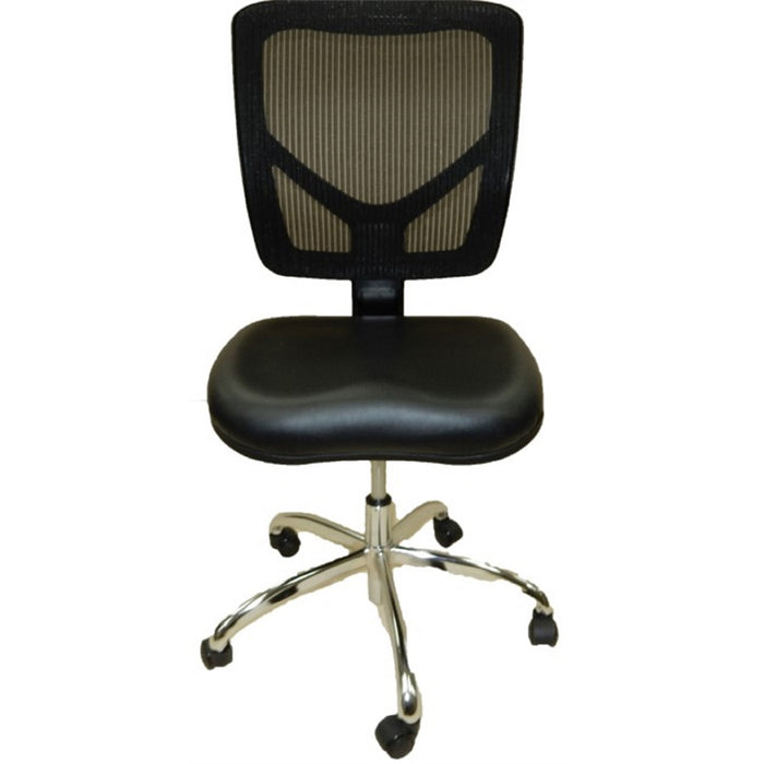 Dental Lab Chair, Mesh Back Black Seat