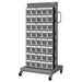 Mobile Parts Cart - Flip Out Bin, 40 Bins