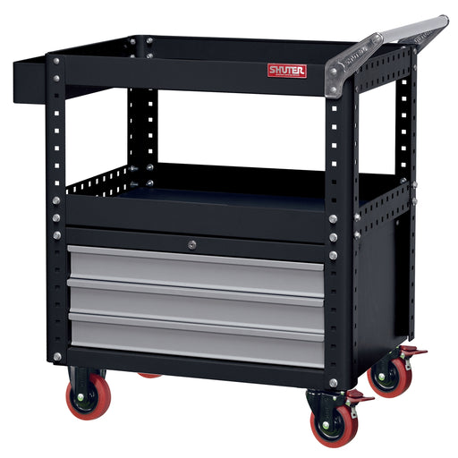 Cart Heavy Duty Utility with 3 Modular Drawers