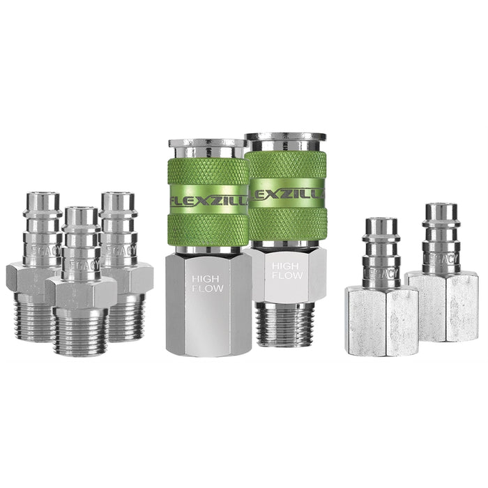 Flexzilla High Flow Coupler & Plug Kit, 7 pc