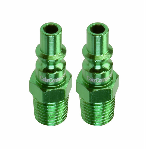 B 1/4" Green Plug 1/4" MNPT 2p