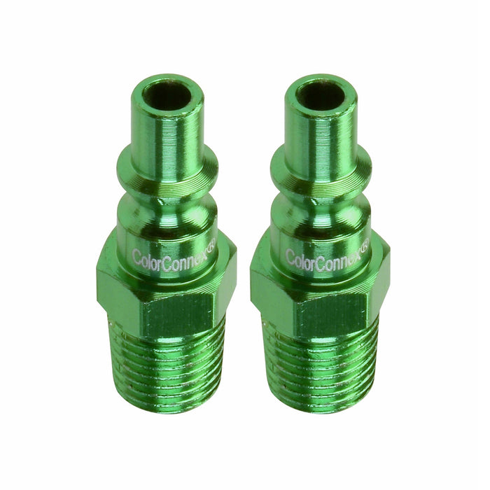 B 1/4" Green Plug 1/4" MNPT 2p