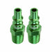 B 1/4" Green Plug 1/4" MNPT 2p