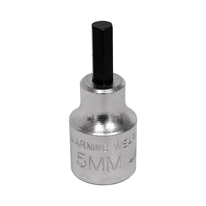 BITSOC 5MM 3/8D IMP HEX BLK