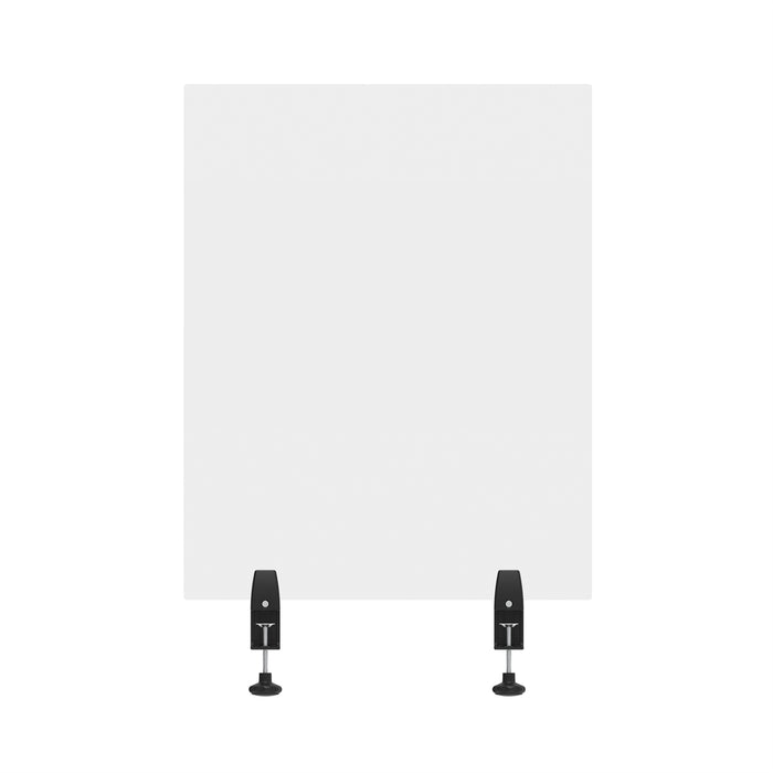 24" x 30" Clear Acrylic Divider w/ 2 Side Desk Cla