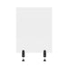 24" x 30" Clear Acrylic Divider w/ 2 Side Desk Cla