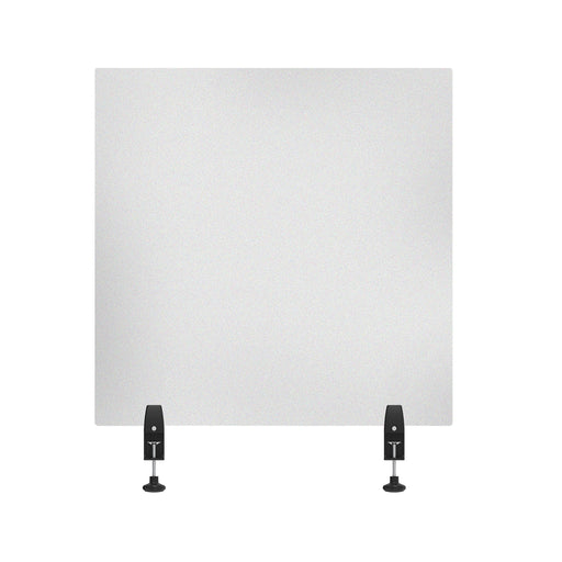 Acrylic Sneeze Guard Desk Divider - 30" x 30" Clam