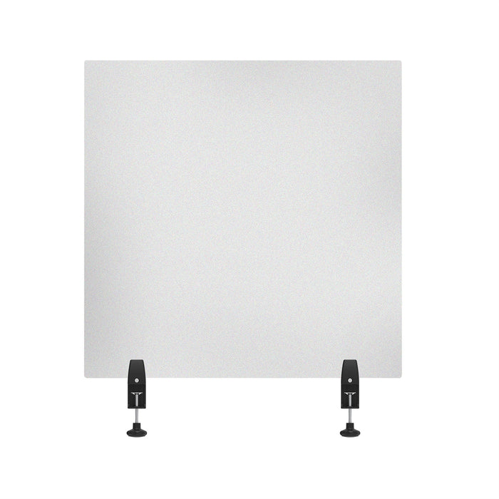 Acrylic Sneeze Guard Desk Divider - 30" x 30" Clam