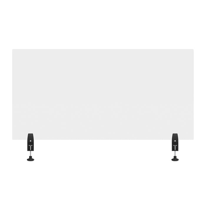 48" x 24" Clear Acrylic Divider w/ 2 Side Desk Cla