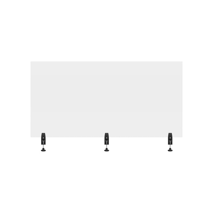 60" x 30" Clear Acrylic Divider w/ 3 Side Desk Cla