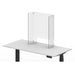 24" x 30" Clear Acrylic Divider w/ Cutout w/ side