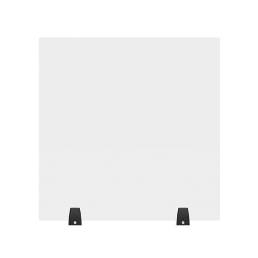 24" x 30" Clear Acrylic Divider w/ 2 Table Top Cla
