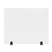 30" x 24" Clear Acrylic Divider w/ 2 Table Top Cla