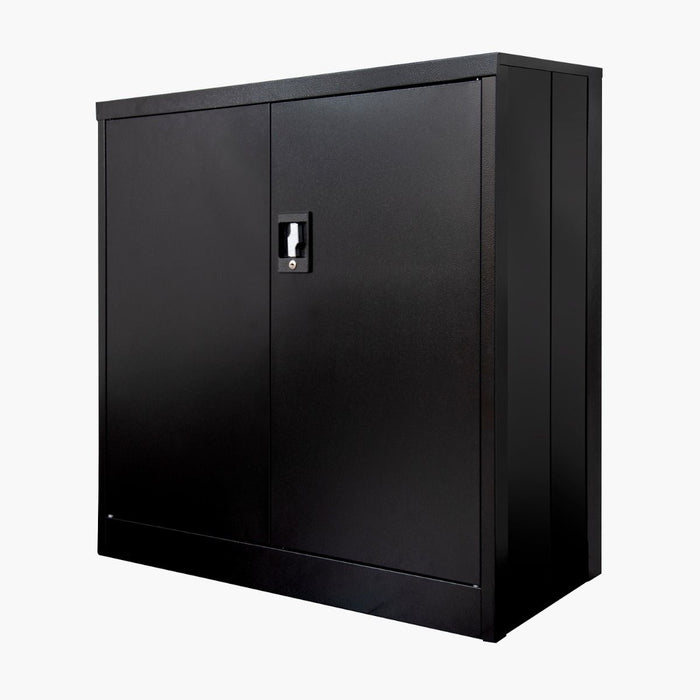 Luxor 36" Folding Two-Shelf Metal Storage Cabinet