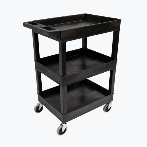 24 x 18 Plastic Utility Three shelf Tub Cart