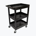 24 x 18 Plastic Utility Three shelf Tub Cart