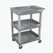 24 x 18 Plastic Three Shelf Utility Cart