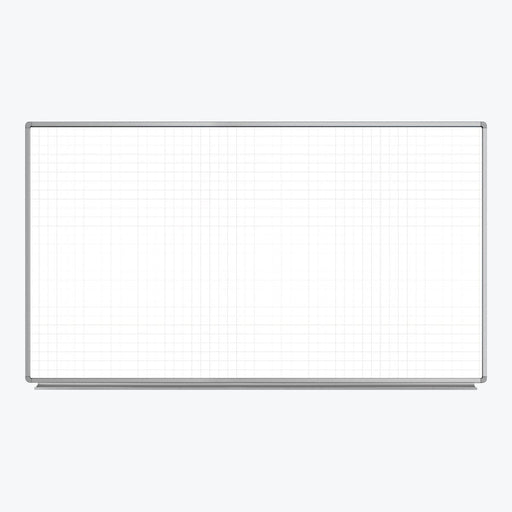 72 x 40 Wall-Mounted Grid Whiteboard