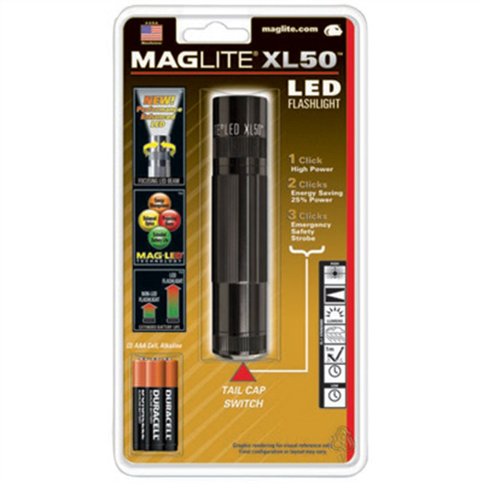 XL-50 S3017 LED Flashlight Blk
