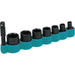 8PC 1/4" 6-Point Imp Socket Set