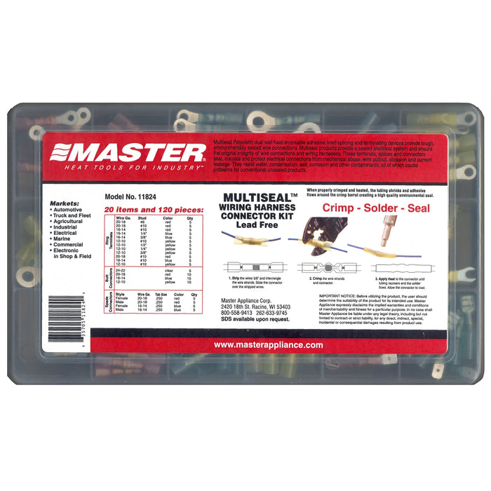 135PC Crimp, Solder & Seal Connector Kit