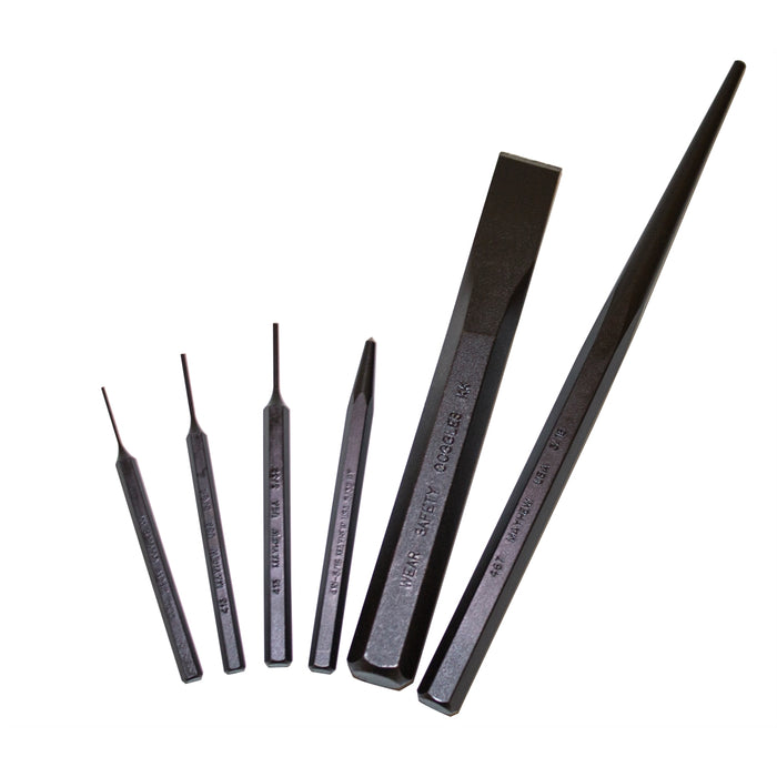 6-PC PUNCH AND CHISEL SET