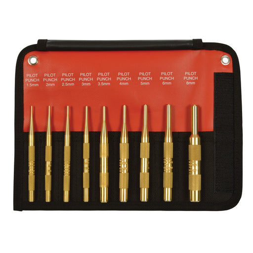 9-PC BRASS PILOT PUNCH METRIC