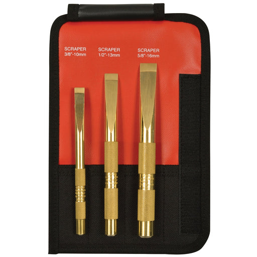 3-PC BRASS SCRAPER SET