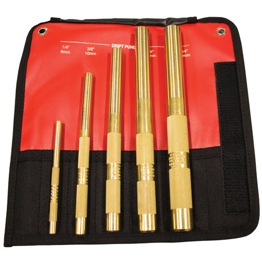 5-PC BRASS DRIFT PUNCH SET