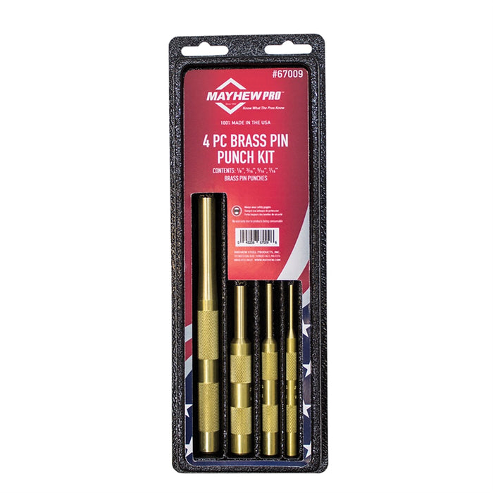 4-PC BRASS PIN PUNCH