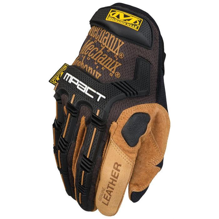 Mechanix Wear M-Pact Leather Small 8  Tan/Black