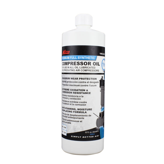 Compressor Oil, Synthetic, 32 oz.