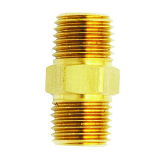M. Hex Nipple, 3/8" x 3/8" NPT