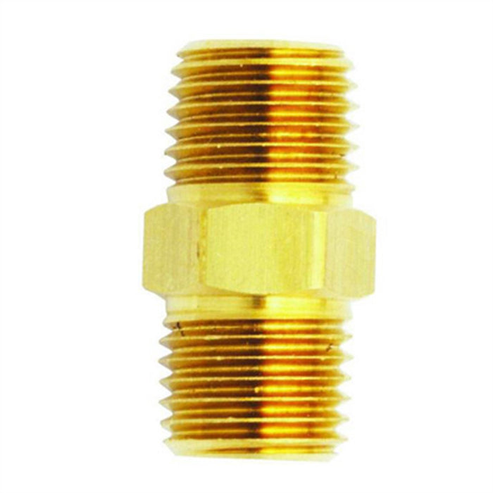 M. Hex Nipple, 3/8" x 3/8" NPT