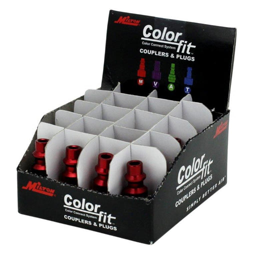 ColorFit Plugs, M-style Red, 1/4" FNPT