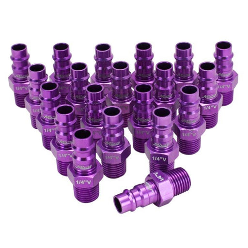 HighFlow Plugs, V-style Purple,1/4" MNPT