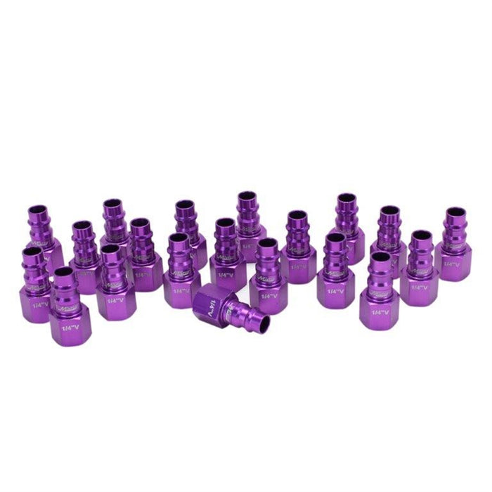 HighFlow Plugs, V-style Purple,1/4" FNPT