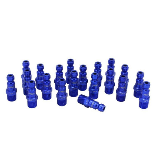 ColorFit Plugs, T-style Blue, 1/4" MNPT