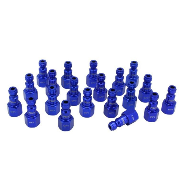 ColorFit Plugs, T-style Blue, 1/4" FNPT